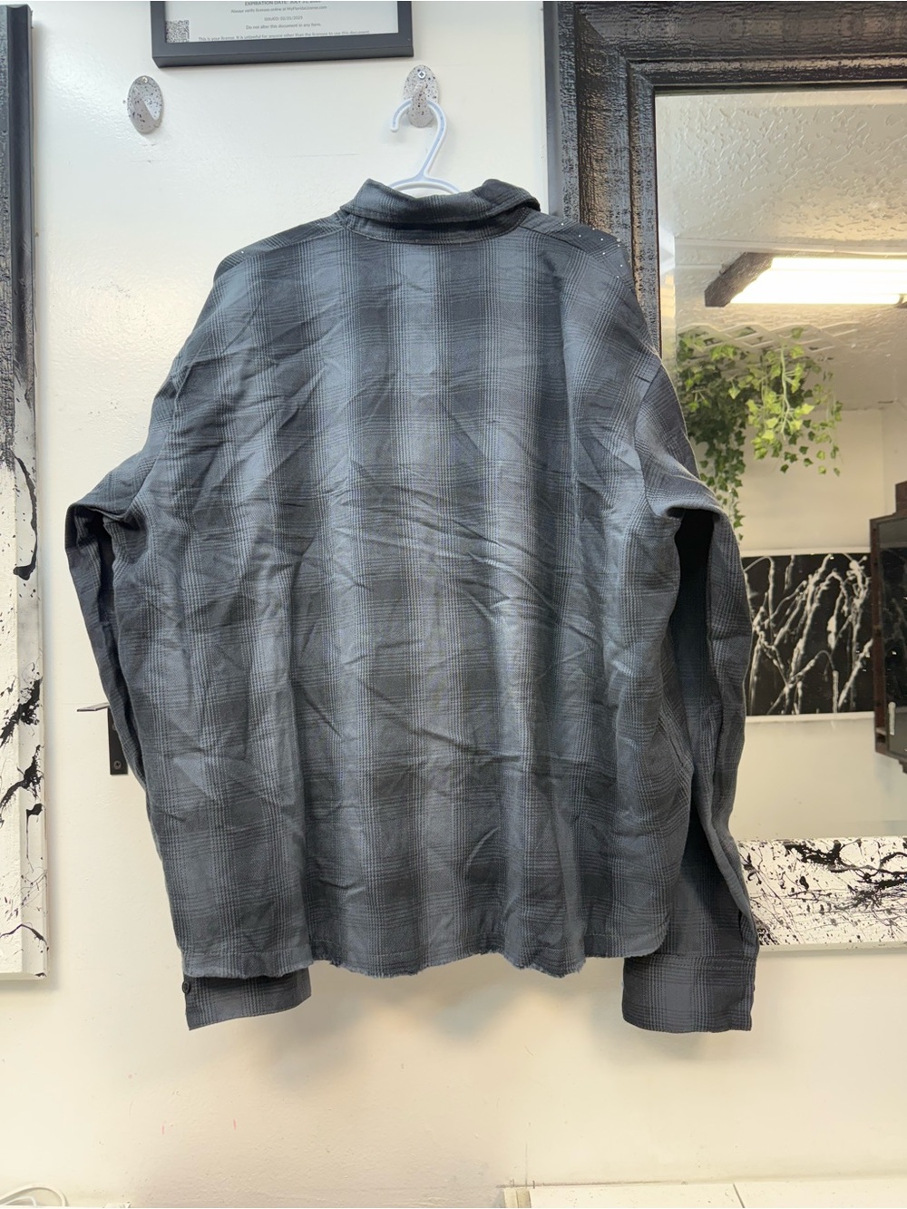 Luxlord Black Plaid vvs Button-Up Shirt - Picture 3 of 4